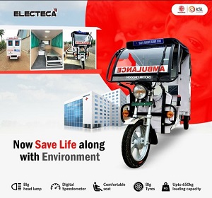 Electeca E Rickshaw Ambulance
