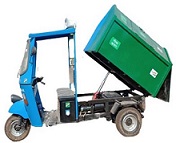 Zesar Electric Garbage Van with tipping facility