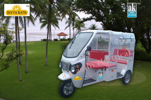 A.K Auto Agency Divyarath Transparent Battery Operated Rickshaw