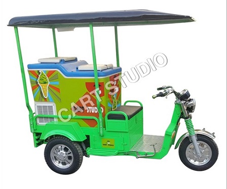 Cart Studio 200 Ltr Refrigerator Ice Cream E Rickshaw