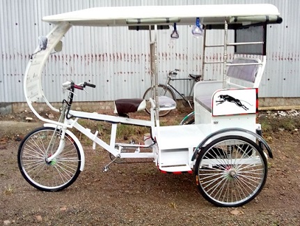 Eevee 3 Seater Battery Operated Paddle Rickshaw