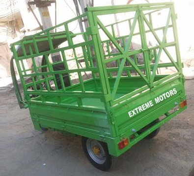 Extreme Motors Green E Rickshaw Loader