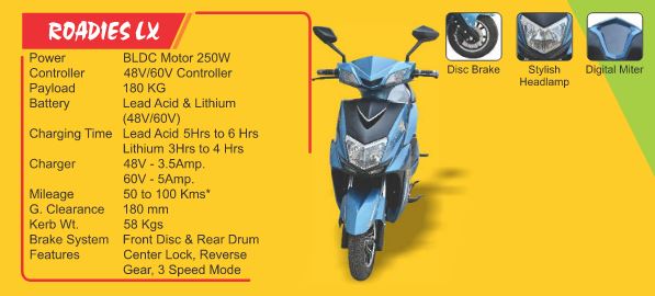 Gkon Roadies LX Lithium Ion