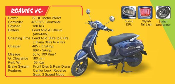 Gkon Roadies VS Plus Lithium Ion