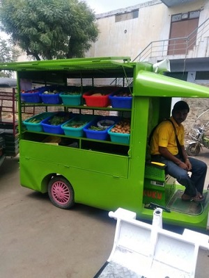 Kuku Battery Operated Vegetable E Cart