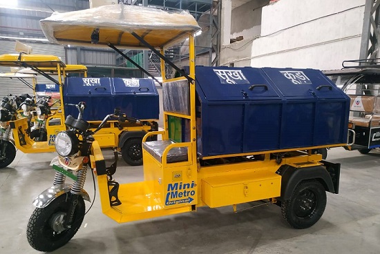 Mini Metro Battery Operated Garbage Van