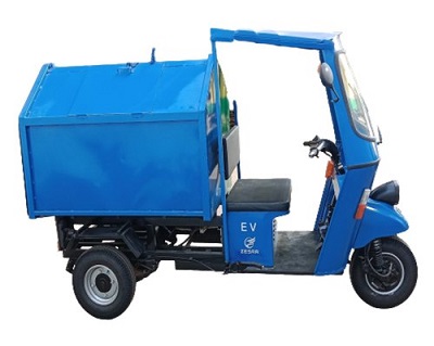 Zesar E Rickshaw Garbage Van with Hydraulic tipping facility