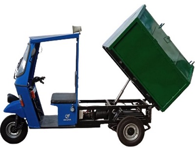 Zesar Electric Garbage Van, Electric Garbage Rickshaw, With Lead Acid Battery With Tipping Facility